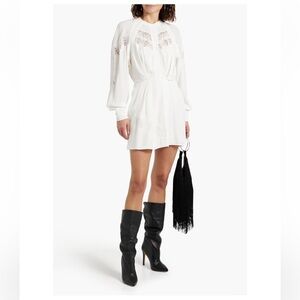 IRO Paris Belinae Lace Detail Mini Dress NWT